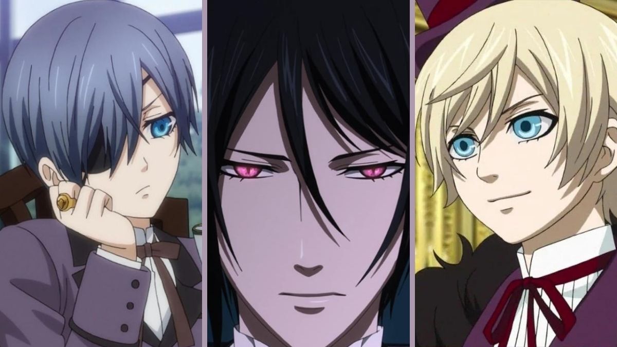 Ciel, Sabastian, and Alois from 'Black Butler'