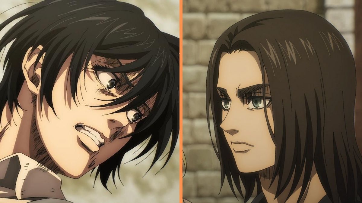 Mikasa Ackerman and Eren Yeager in 'Attack on Titan: Final Season'