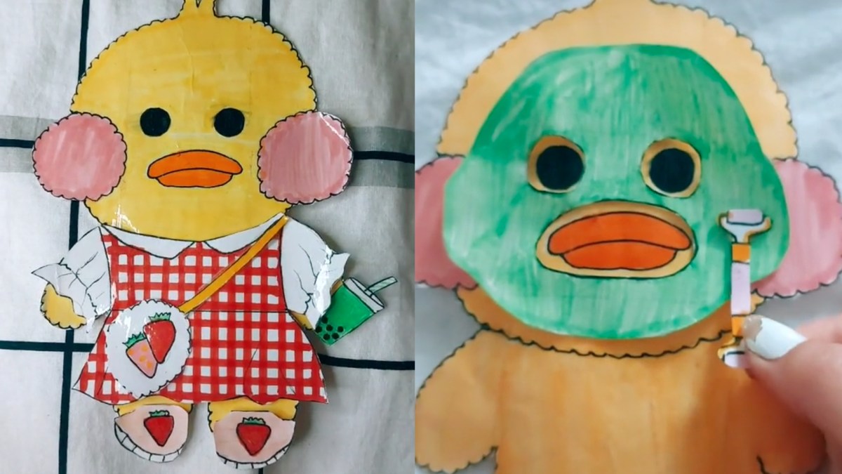 Paper Duck trend - TikTok