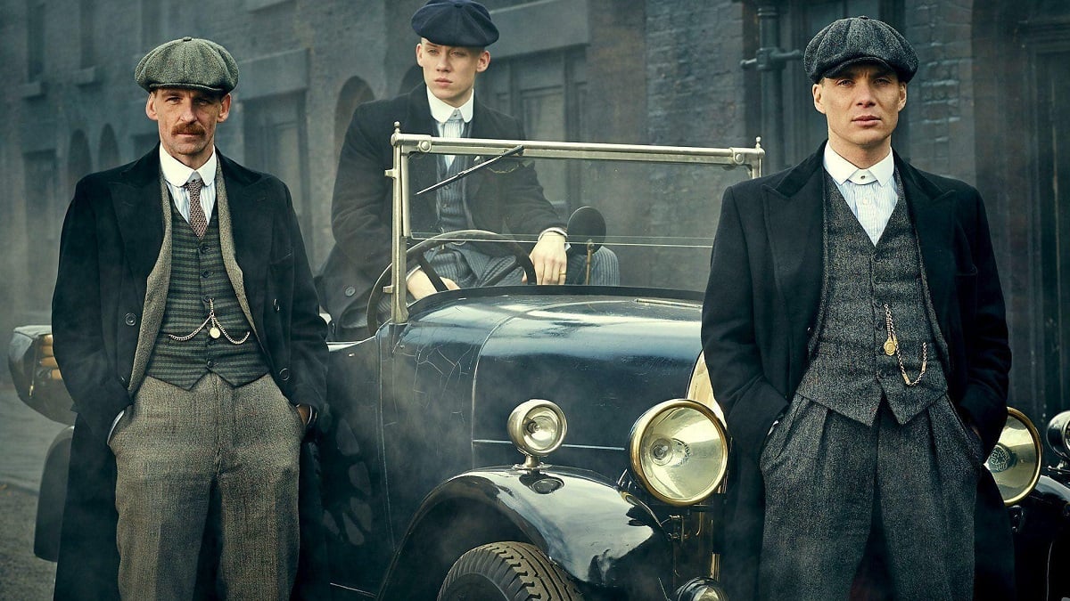 Arthur Shelby, John Shelby, and Thomas Shelby in 'Peaky Blinders'