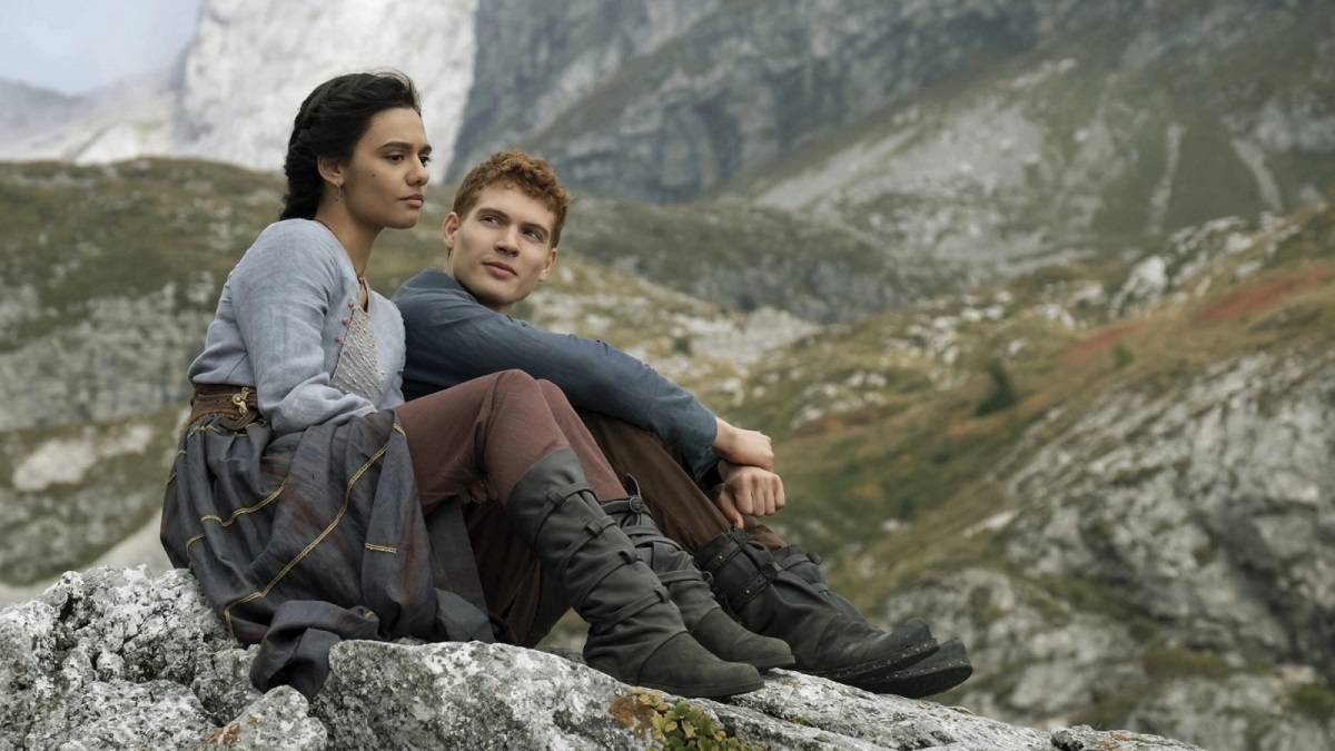 Madeleine Madden and Josha Stradowski as Egwene al'Vere and Rand al'Thor in 'The Wheel of Time'