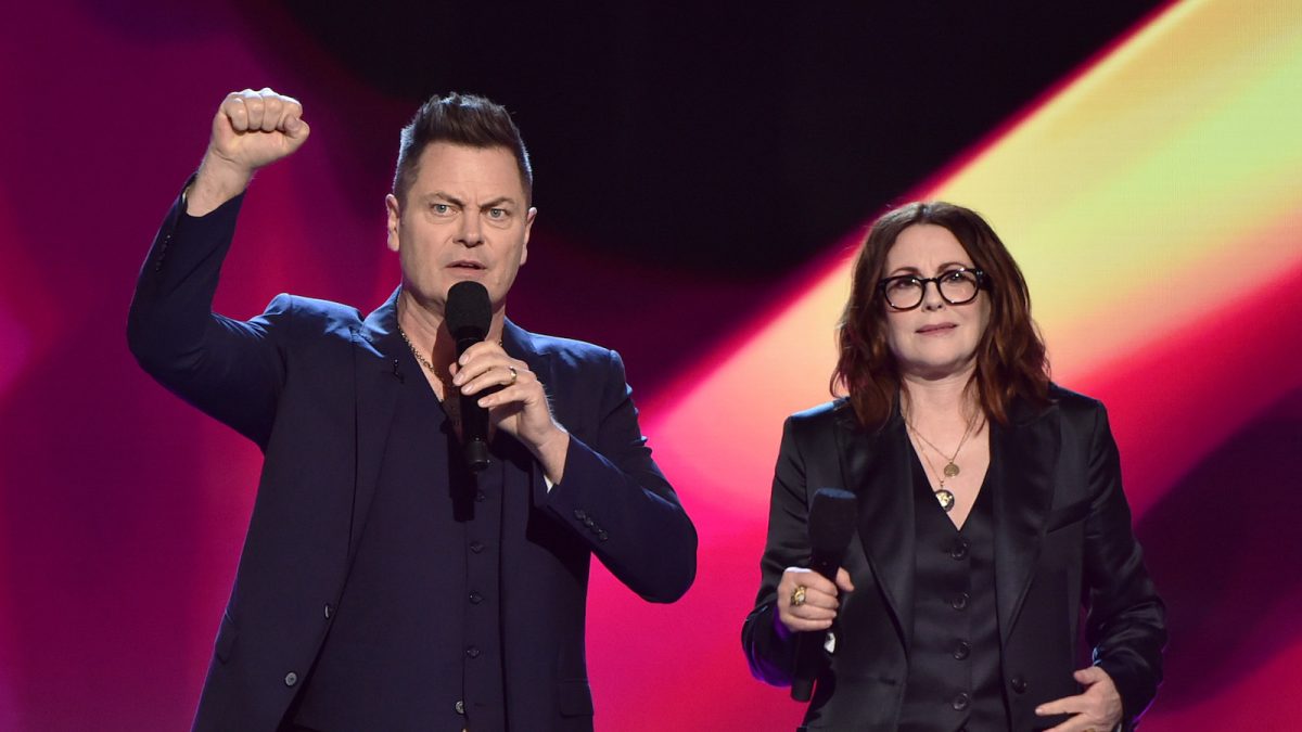 Nick Offerman Megan Mullaly