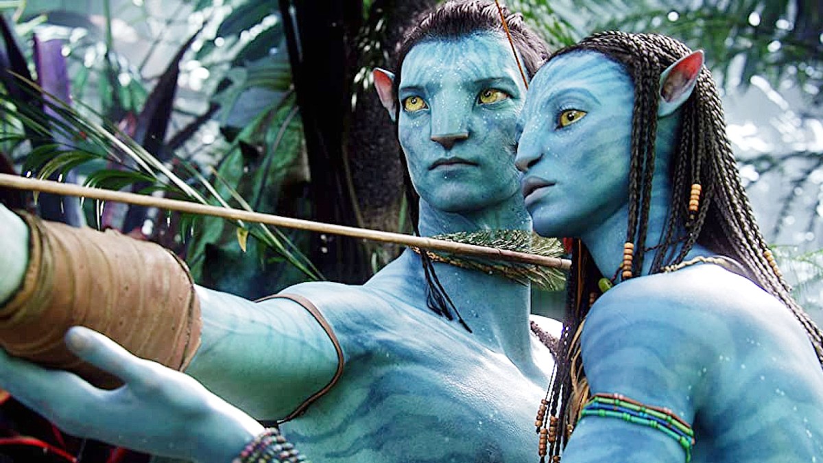 Jake and Neytiri in Avatar