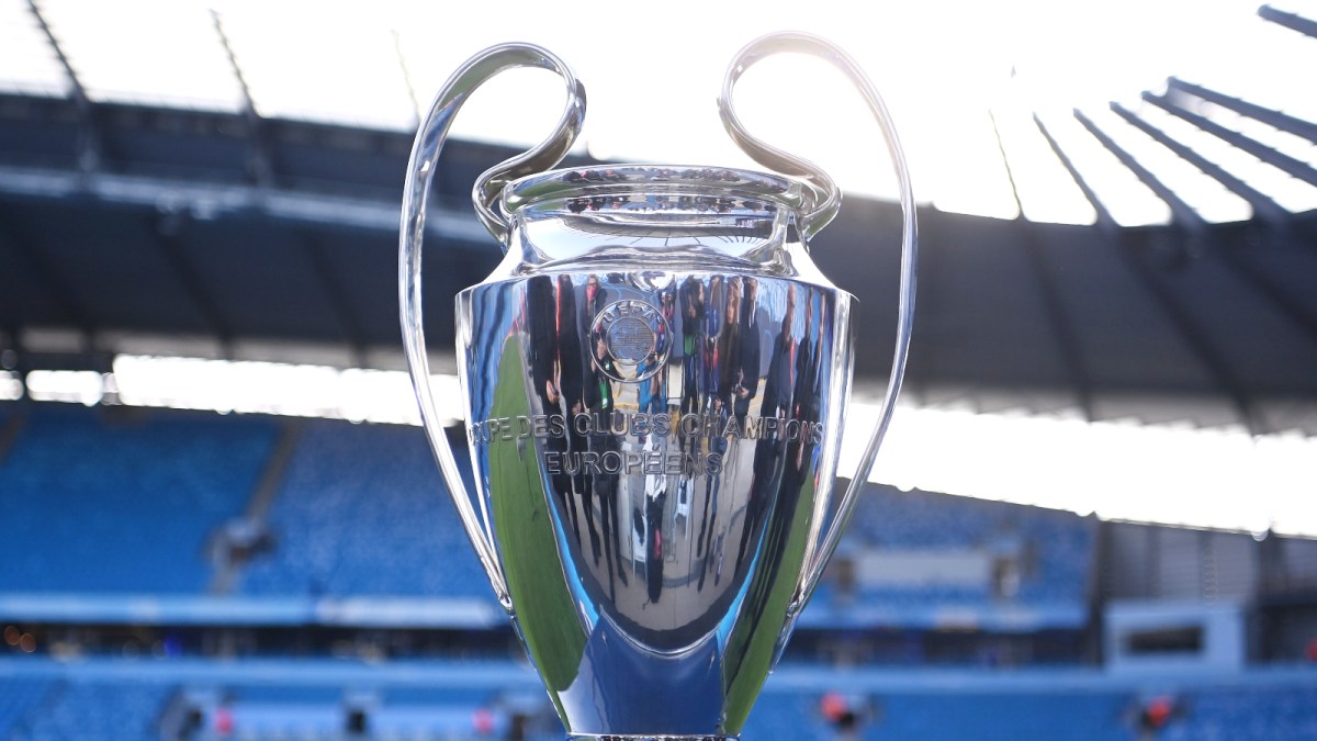 The UEFA Champions League trophy.