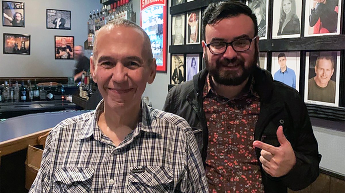 Comedian Gilbert Gottfried with Jon Silman