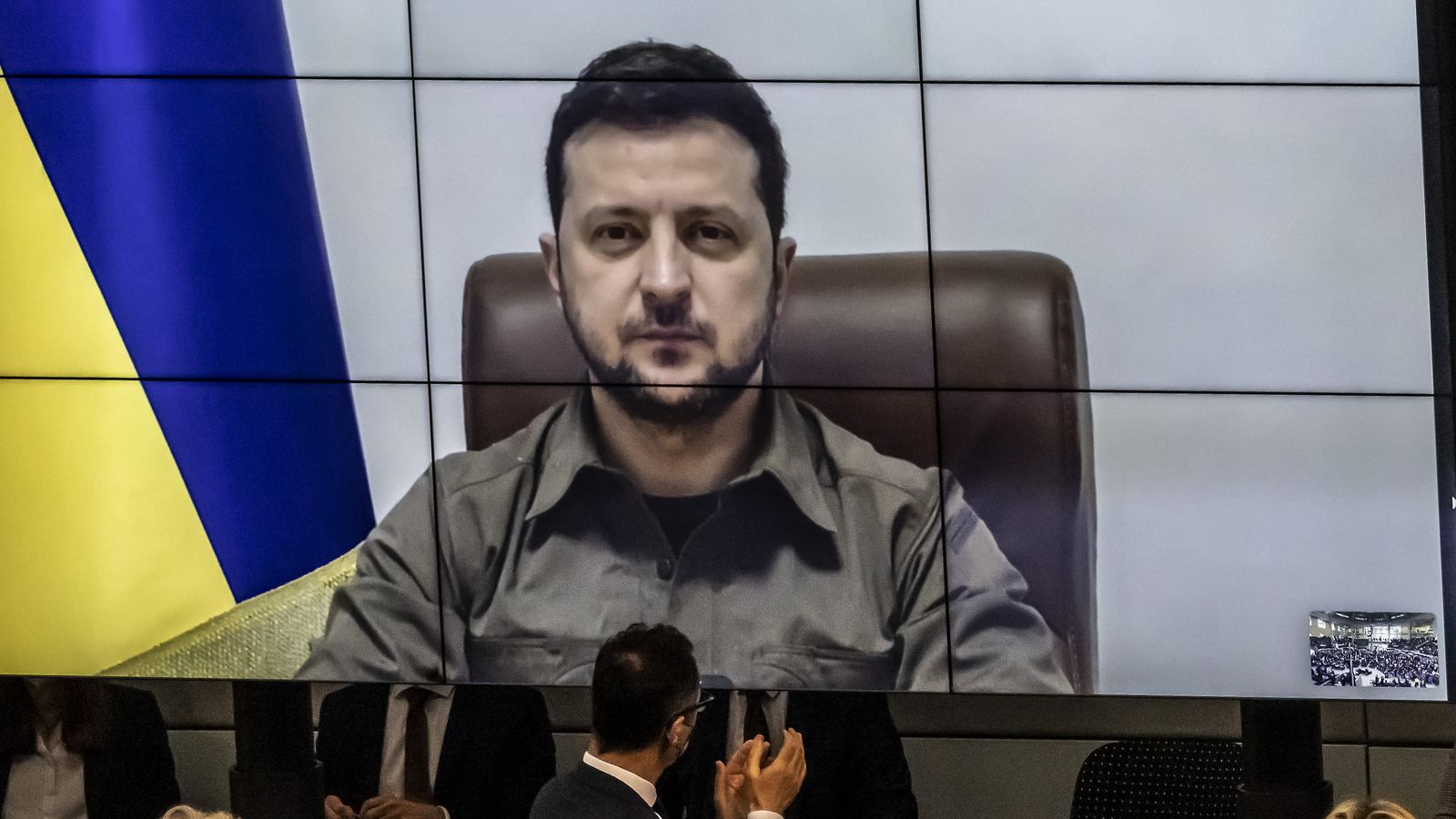 Ukrainian President Zelensky grammys 2022