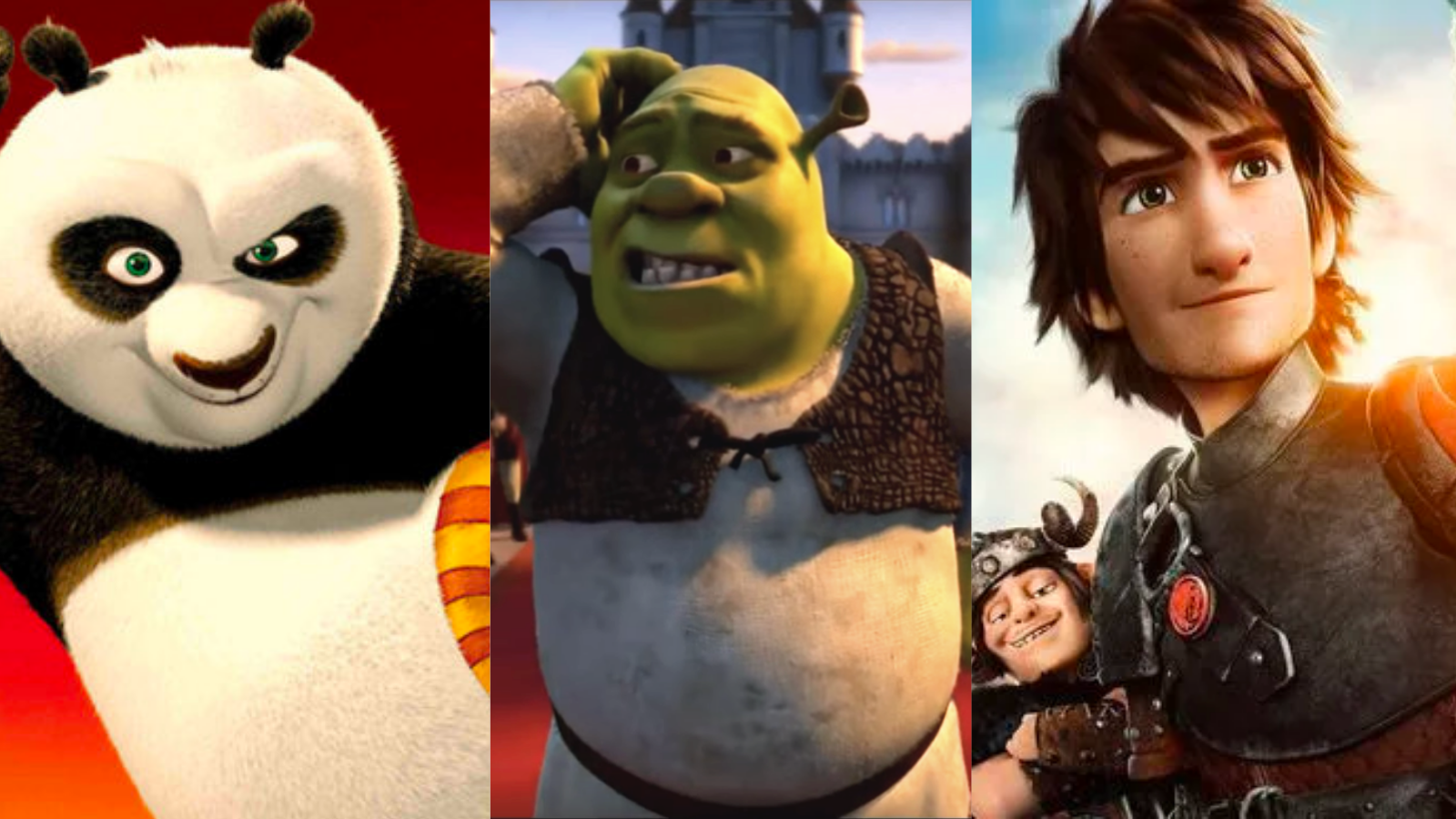 Shrek 2 Dreamworks How To Train Your Dragon 2 Kung Fu Panda 2