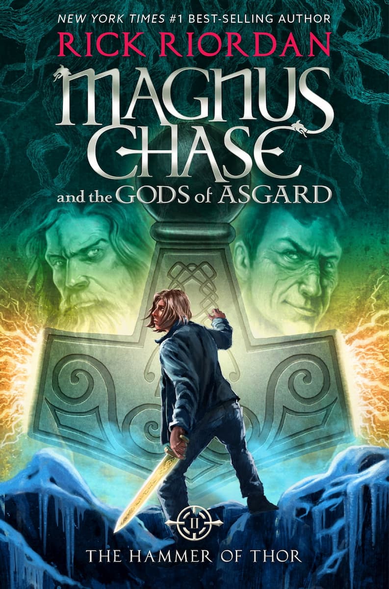 Cover of Rick Riordan's 'Magnus Chase and the Gods of Asgard: The Hammer of Thor' book (2016).