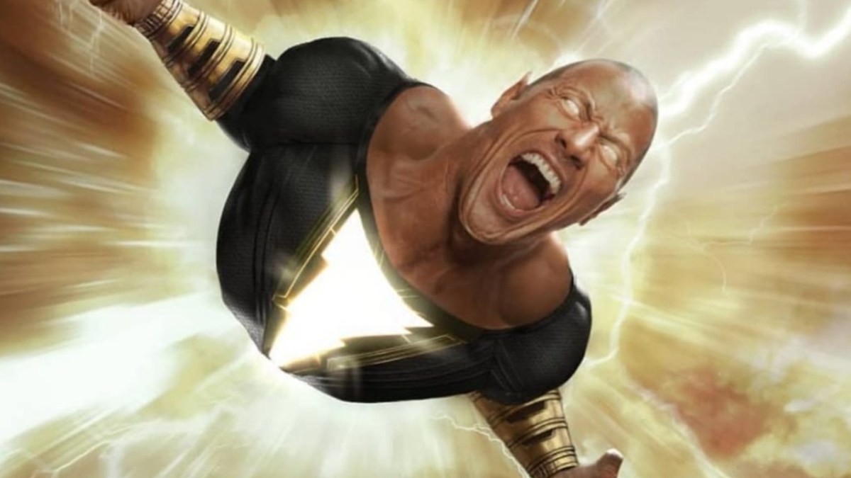 Dwayne The Rock Johnson in character as Black Adam