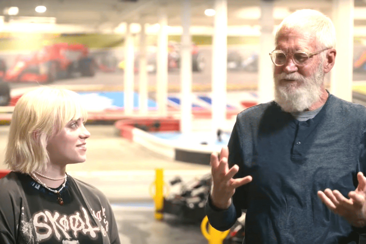 BIllie Eilish and David Letterman