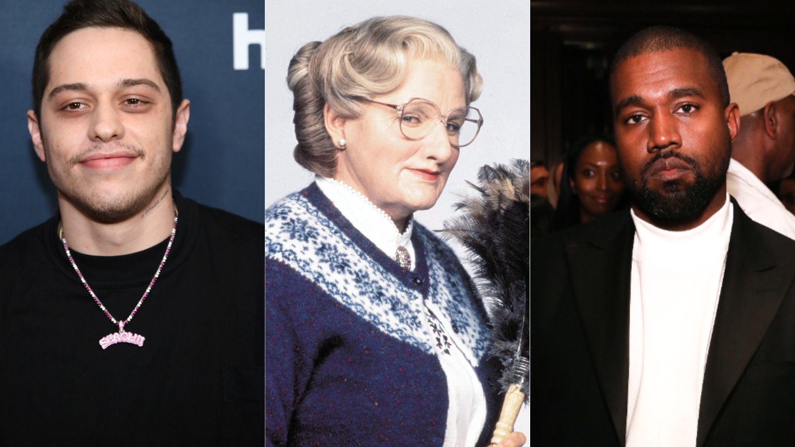 kanye west pete davidson mrs doubtfire