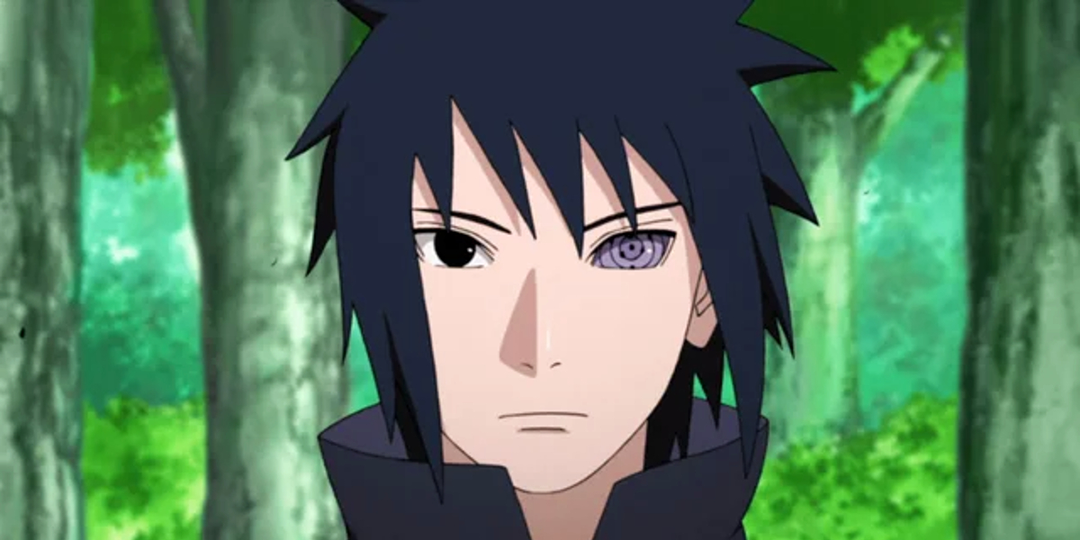 Sasuke with his Rinnegan