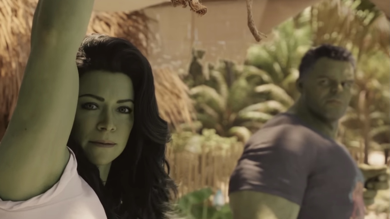 A still of Tatiana Maslany from ‘She-Hulk, Attorney at Law”