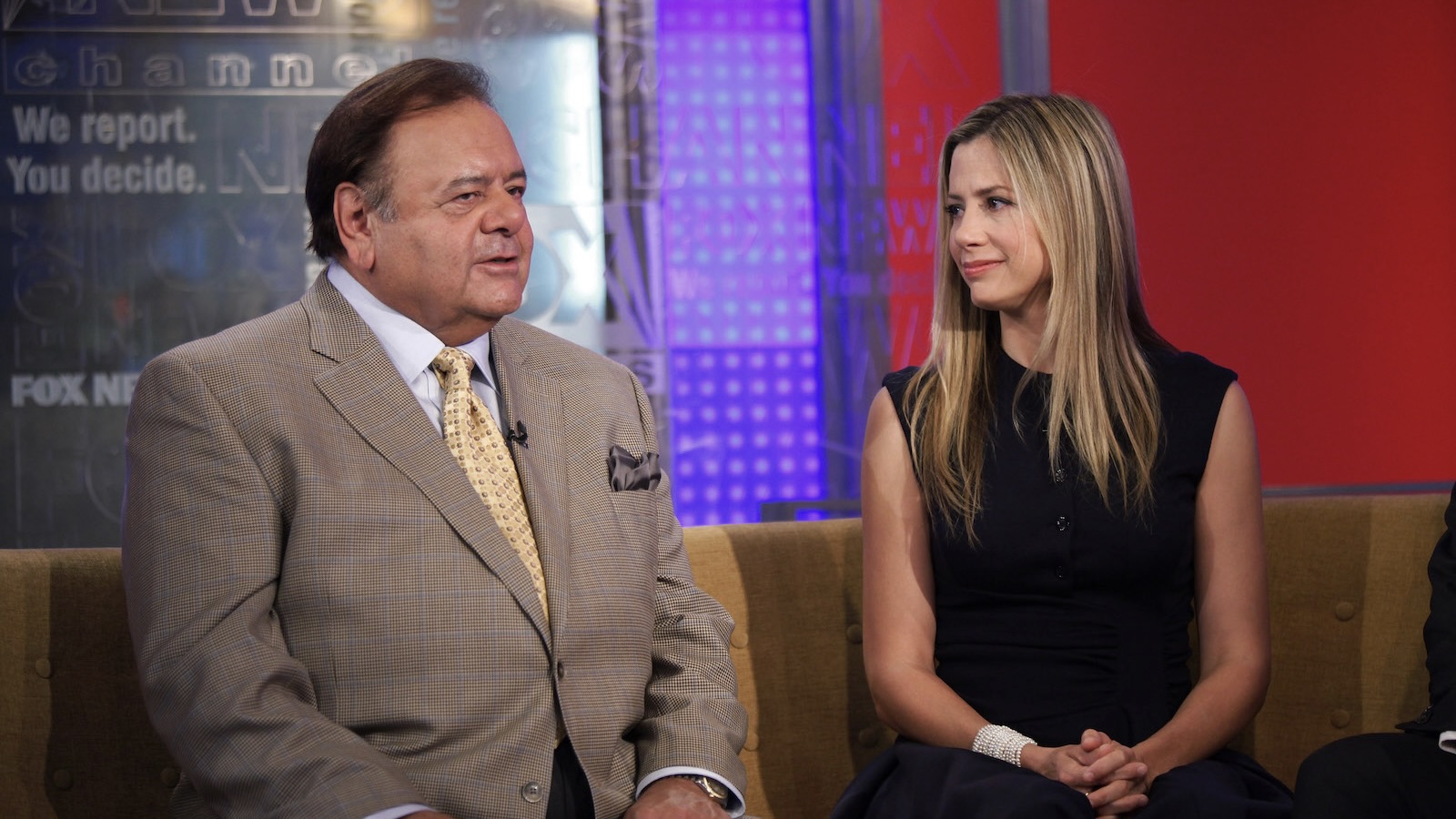 Mira and Paul Sorvino attend "FOX & Friends" at the FOX Studios on September 21, 2010 in New York City.