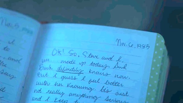 A screenshot of Nancy's diary from 'Stranger Things' dated Nov. 6, 1983