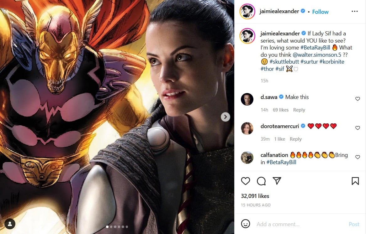 jaimie alexander instagram screenshot