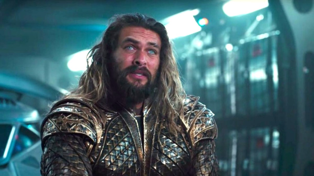 Jason momoa in character as aquaman