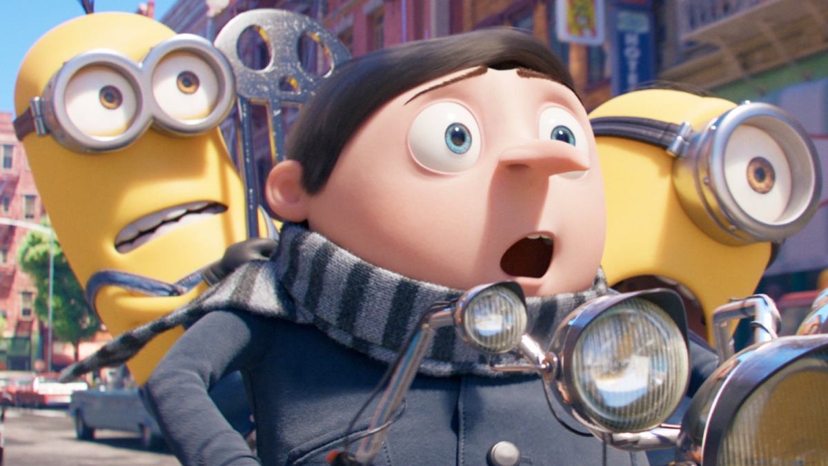 Gru and the minions in 'Minions: Rise of Gru'