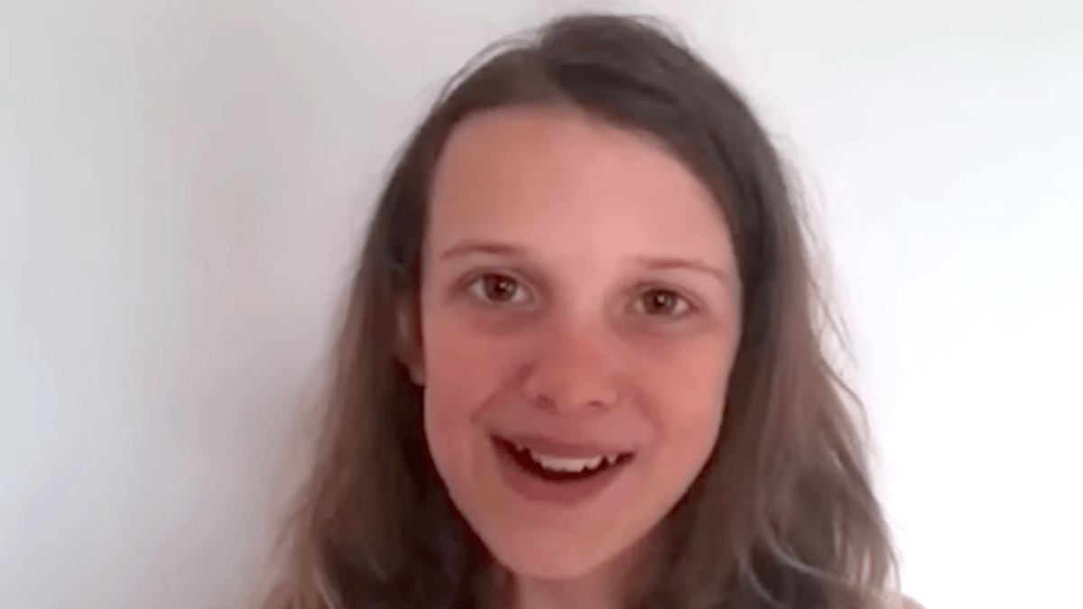 Young Millie Bobby Brown auditioning for the role of Eleven in Stranger Things