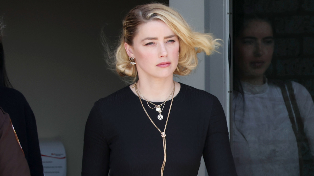 Actress Amber Heard departs the Fairfax County Courthouse on June 1, 2022 in Fairfax, Virginia. The jury in the Depp vs. Heard case awarded actor Johnny Depp $15 million in his defamation case against Heard.