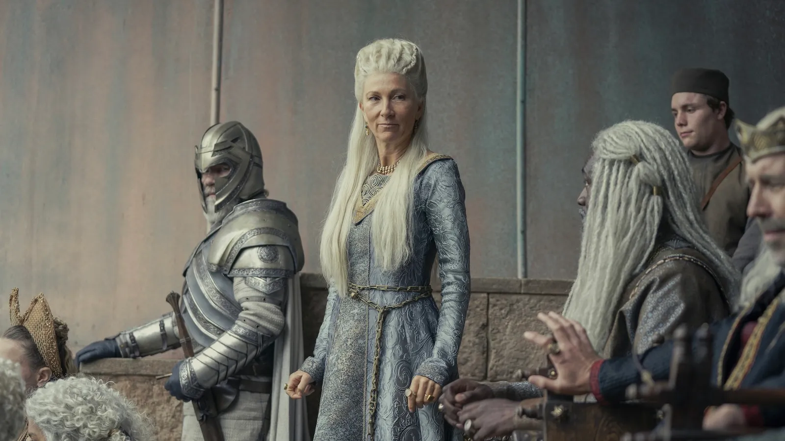 Eve Best as Princess Rhaenys Targaryen in House of the Dragon
