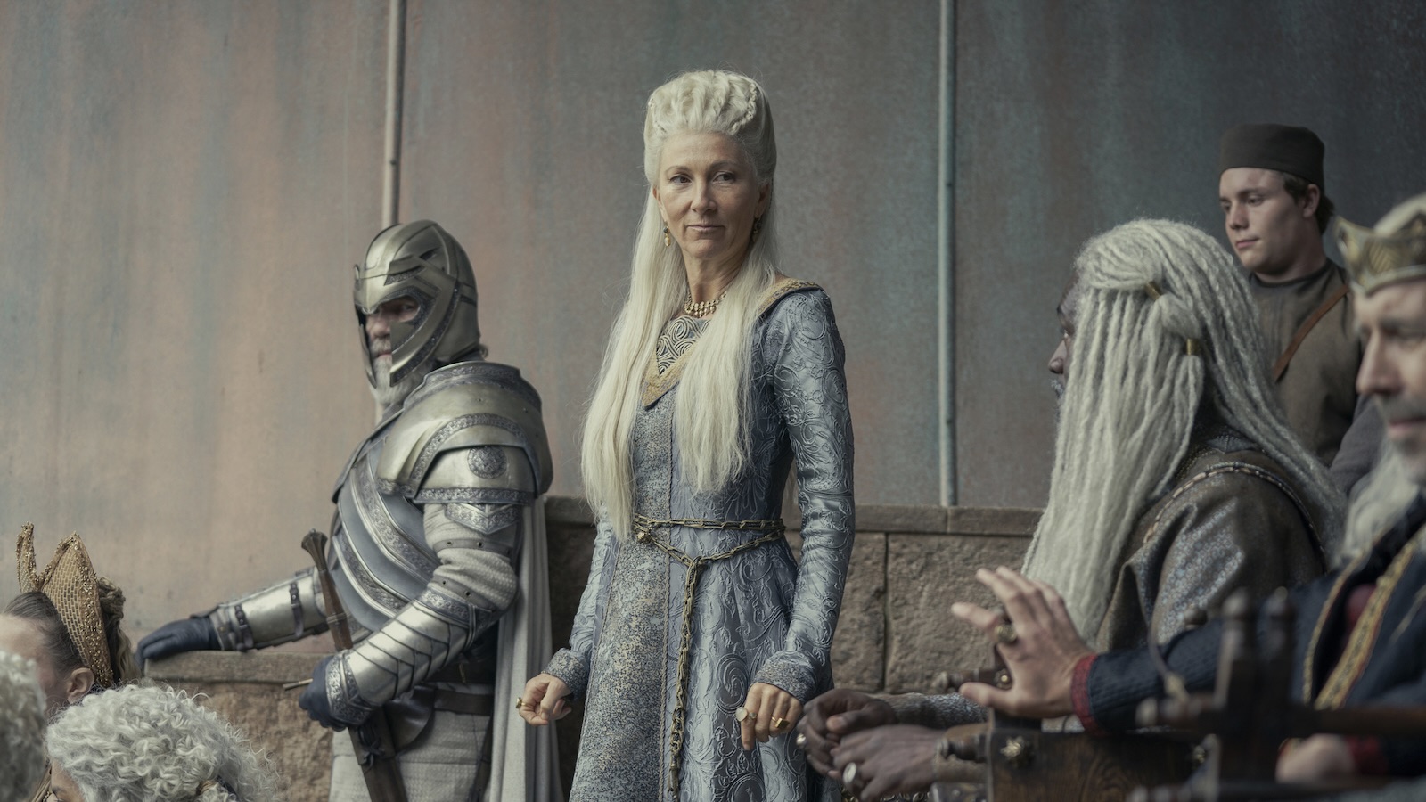 Eve Best as Princess Rhaenys Targaryen in House of the Dragon