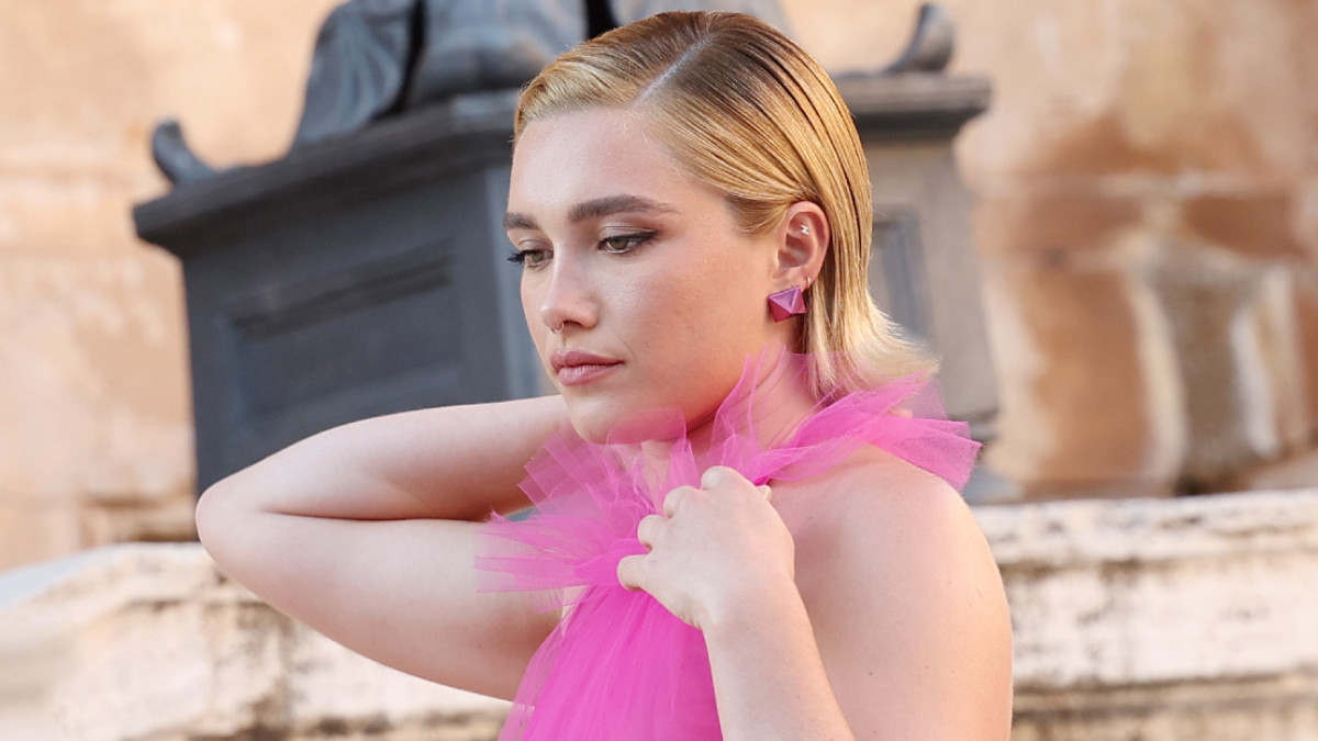 Florence Pugh attends the Valentino Haute Couture Fall/Winter 22/23 fashion show on July 08, 2022 in Rome, Italy.