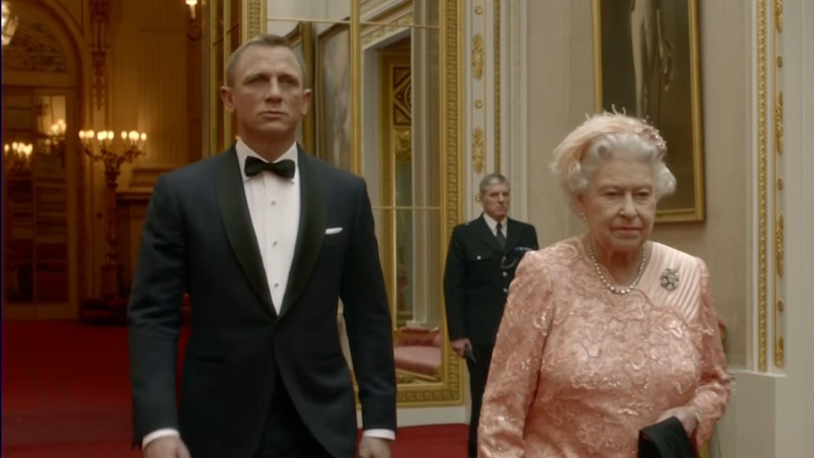 Daniel Craig and Queen Elizabeth