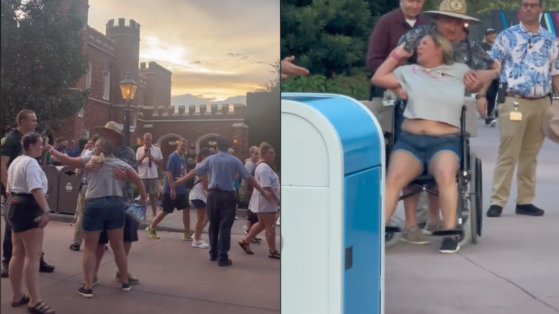 Drunken woman at EPCOT