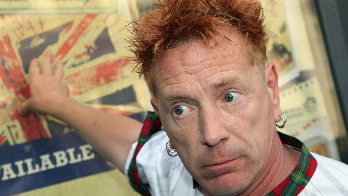 John Lydon aka Johnny Rottenarrives to the screening of 'There Will Always Be An England' at the Screen on The Green cinema