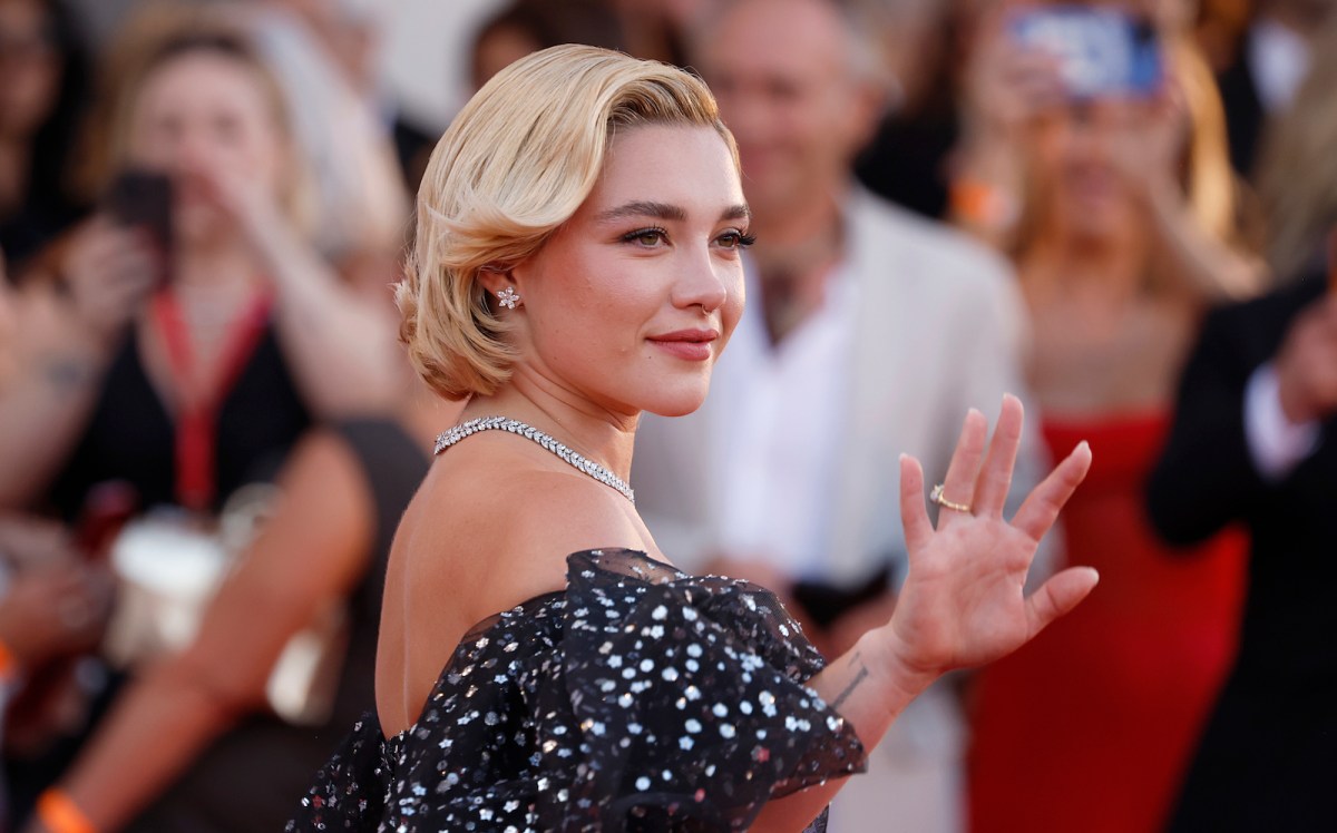 Florence Pugh red carpet Venice