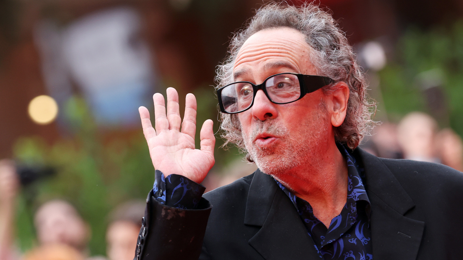 Tim Burton attends the Tim Burton Close Encounter red carpet during the 16th Rome Film Fest 2021