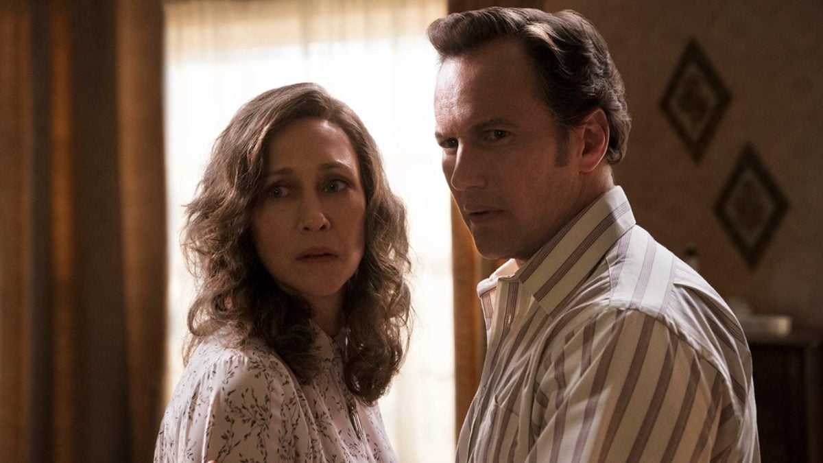 Vera Farmiga and Patrick Wilson as Ed and Lorraine Warren in The Conjuring