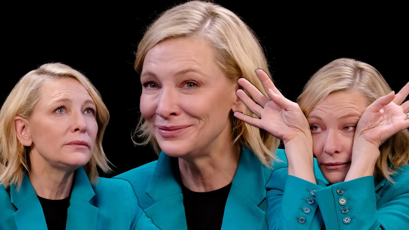 cate blanchett blue jacket hot ones