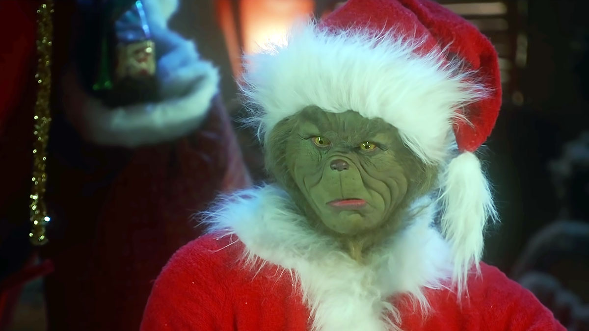 Jim Carrey in How The Grinch Stole Christmas