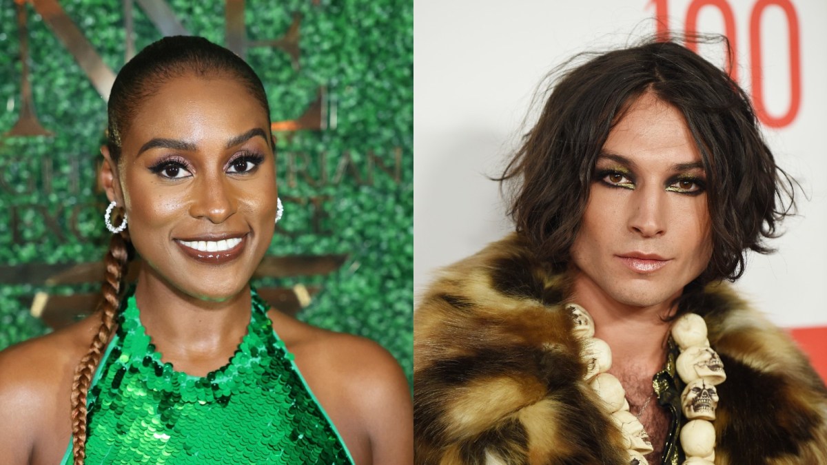 Issa Rae and Ezra Miller