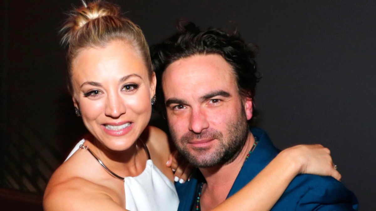 Kaley Cuoco and Johnny Galecki