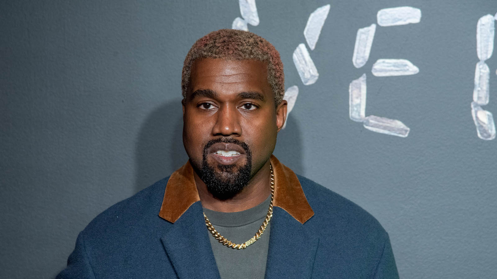 Kanye West attends the the Versace fall 2019 fashion show at the American Stock Exchange Building in lower Manhattan on December 02, 2018 in New York City.