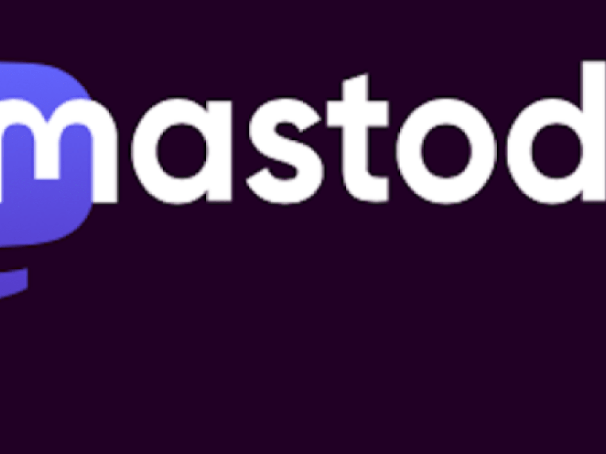 Mastodon logo home page