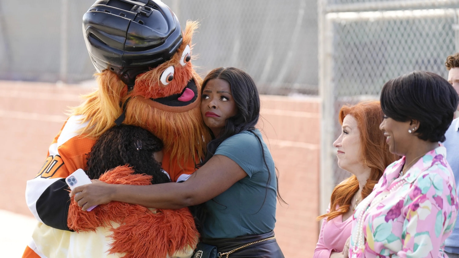 Gritty the mascot on Abbott Elementary