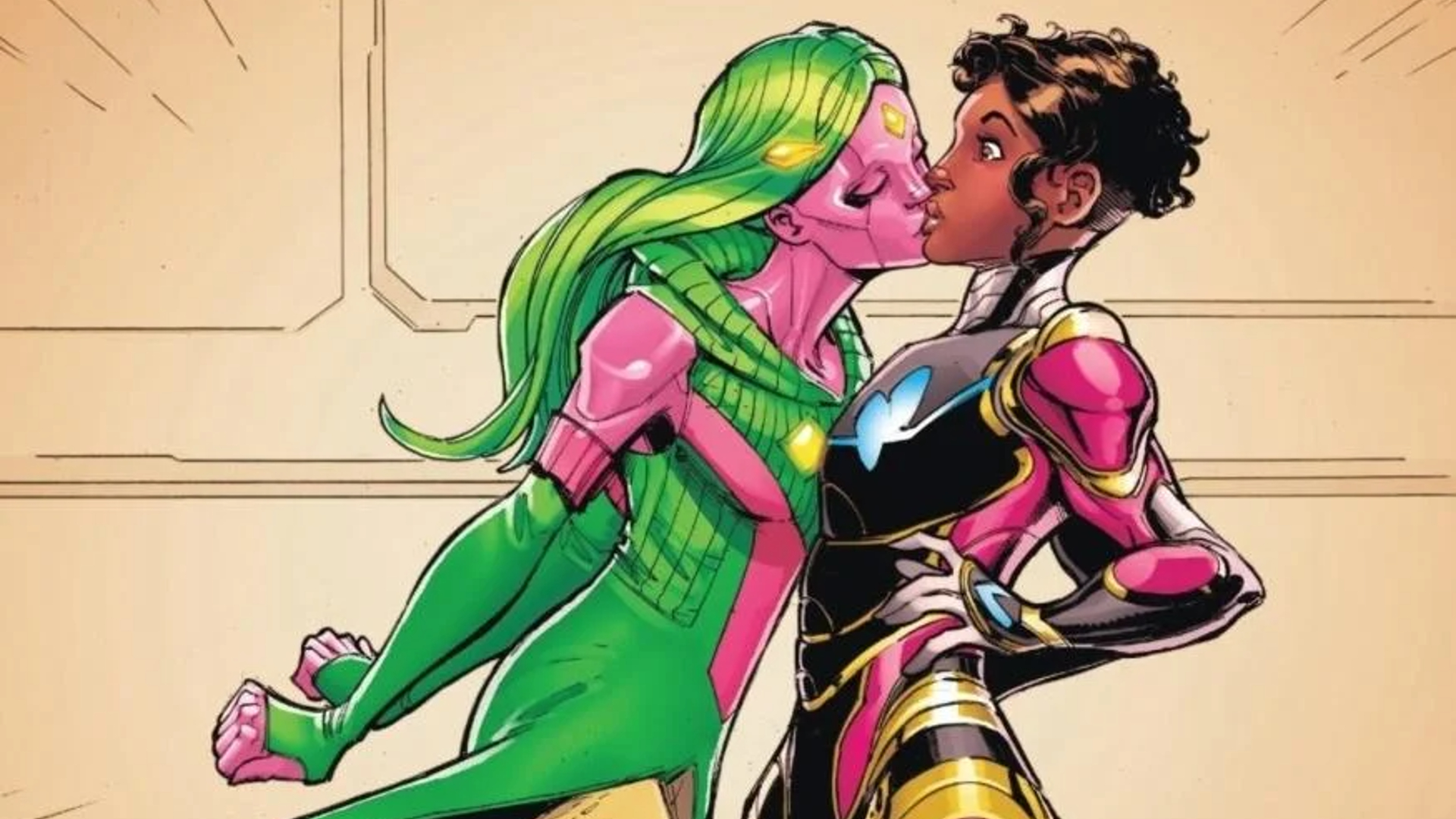 Viv Vision and Riri Williams