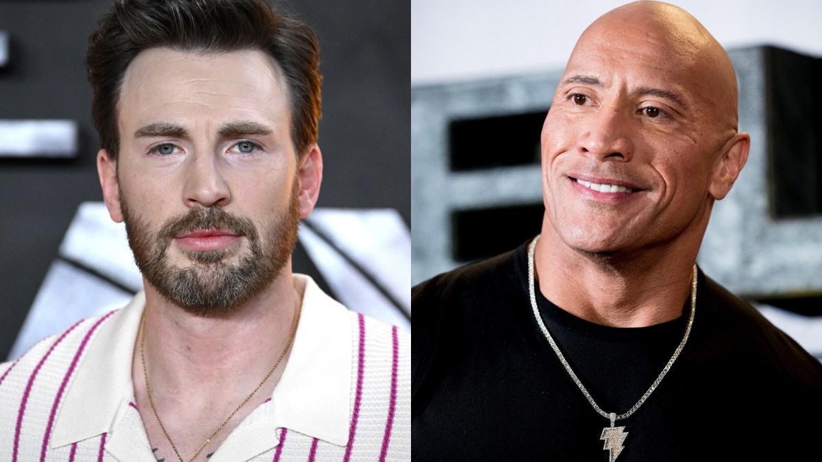 dwayne johnson chris evans