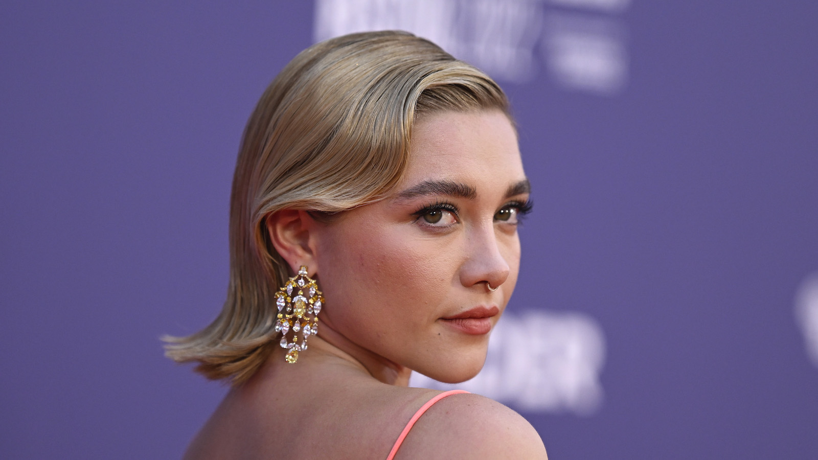 Florence Pugh attends "The Wonder" UK premiere during the 66th BFI London Film Festival at The Royal Festival Hall on October 07, 2022 in London, England.