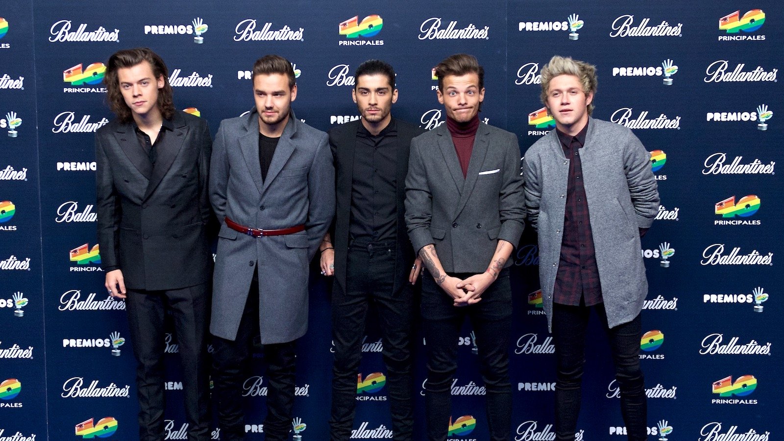 One Direction at the 40 Principales Awards in 2013: Harry Styles, Liam Payne, Zayn Malik, Louis Tomlinson, Niall Horan