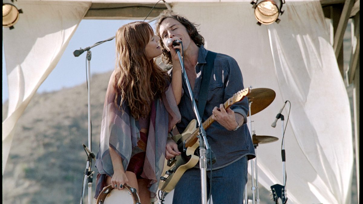 Sam Claflin, and Riley Keough as Billy Dunn and Daisy Jones in Amazon Studios' 'Daisy Jones & The Six'