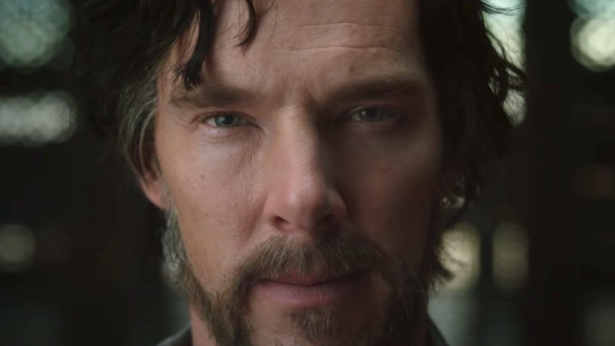 Benedict Cumberbatch smolders for the camera in a close-up shot in 'Doctor Strange'