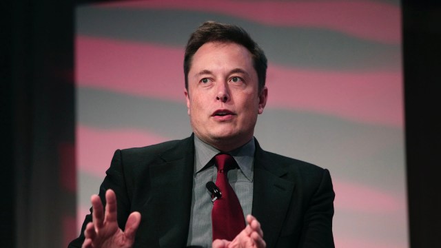 DETROIT, MI - Elon Musk, co-founder and CEO of Tesla Motors, speaks at the 2015 Automotive News World Congress January 13, 2015 in Detroit, Michigan