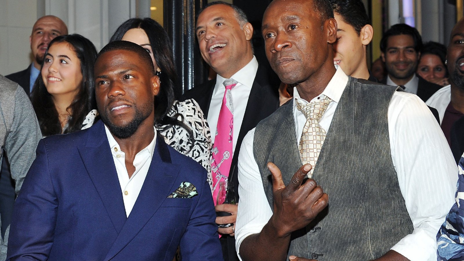 Rapper Pras Michel, actor Kevin Hart and actor Don Cheadle attend Audemars Piguet Celebrates the opening of Audemars Piguet Rodeo Drive at Audemars Piguet on December 9, 2015 in Beverly Hills, California