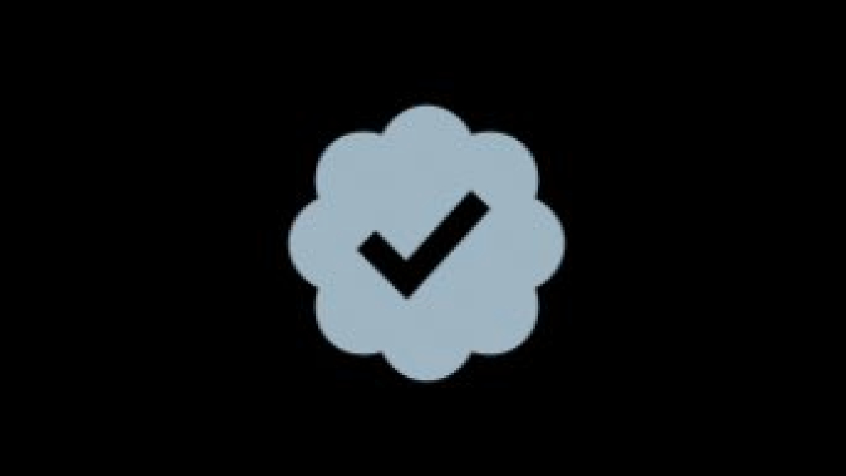 Grey checkmark - Twitter