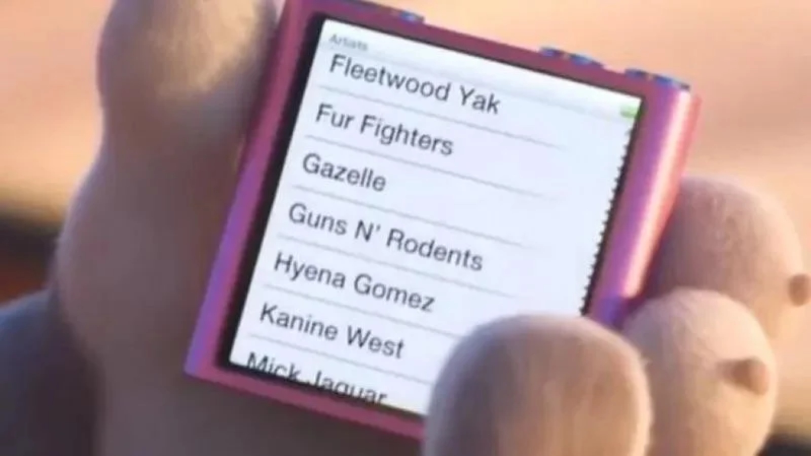 Judy Hopps' playlist from Zootopia